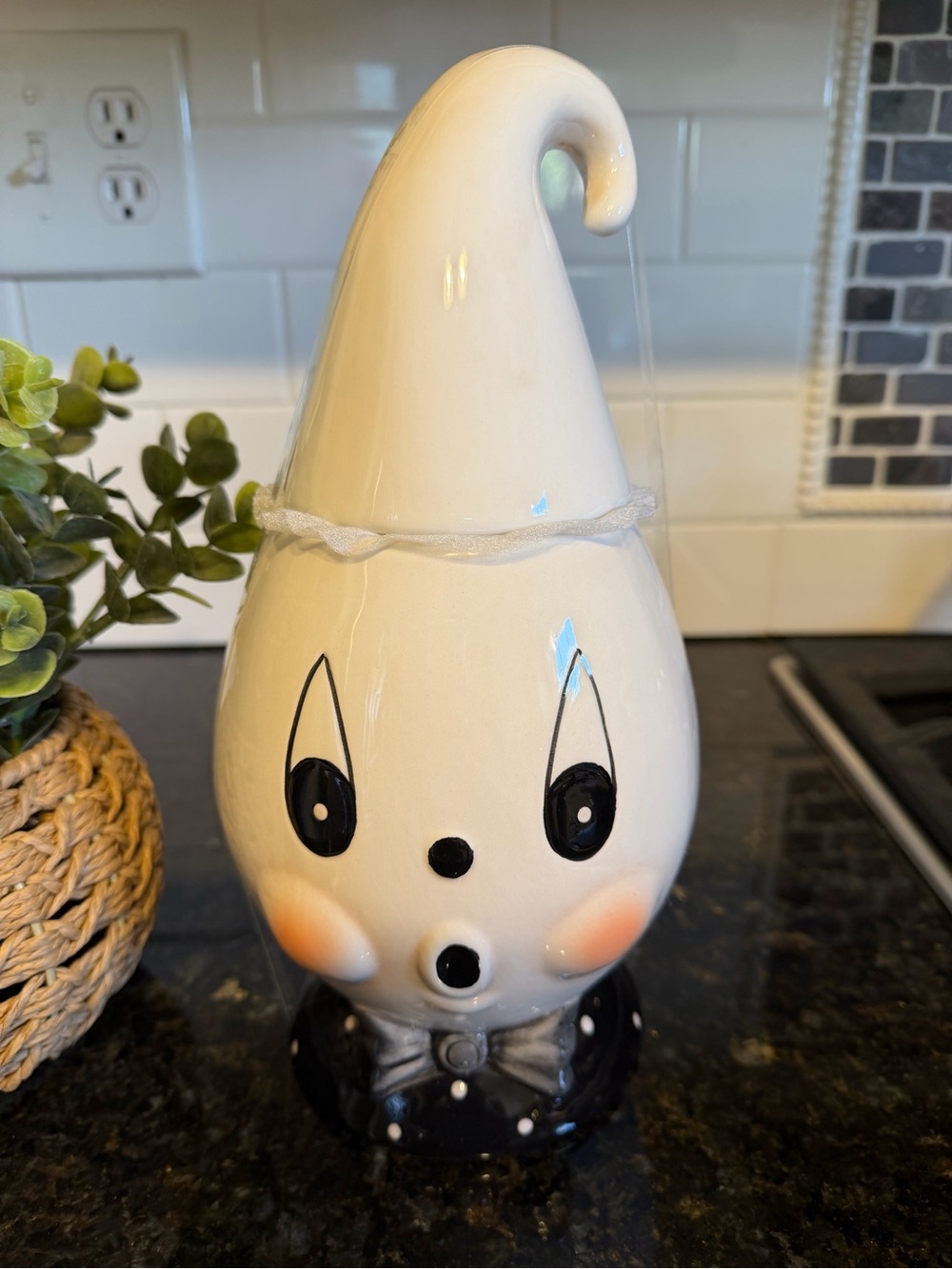 NEW Johanna Parker Halloween Gus Ghost Canister Large